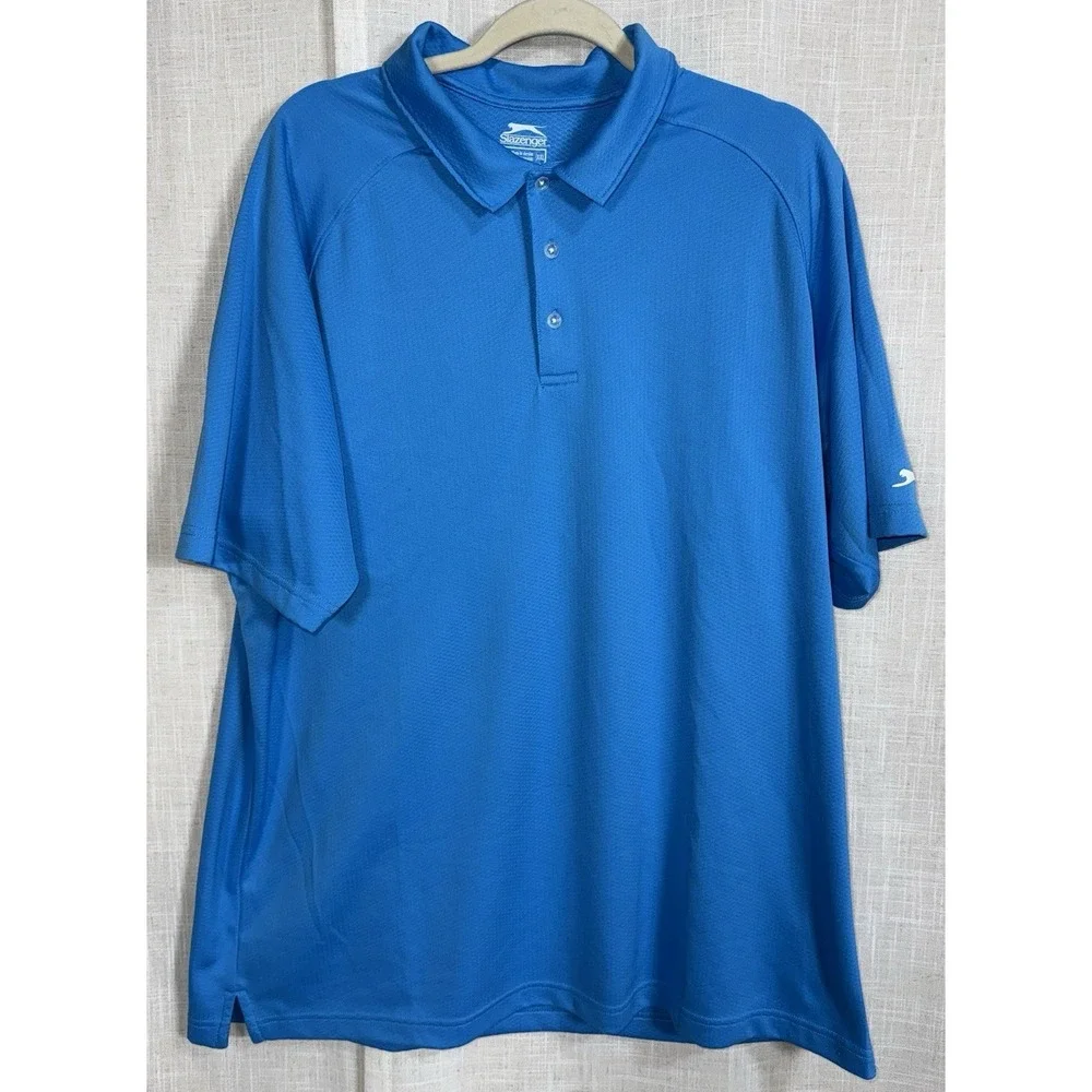 Slazenger Men's XXL 2X Golf Tech Performance Short Sleeve Polo Shirt Lot of 3 - Picture 3 of 15
